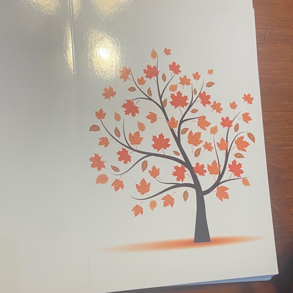 Autumn Tree Greeting Cards Set - Picture 3 of 6